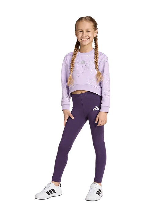 Дитячий спортивний костюм adidas 2-pack колір фіолетовий JW2421