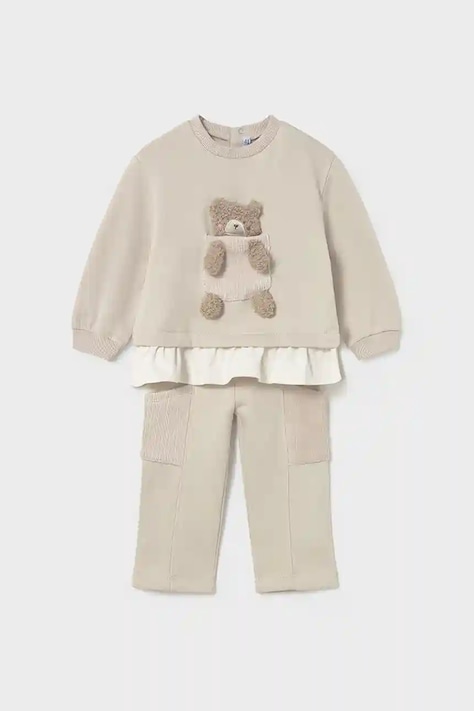 Mayoral compleu bebe culoarea bej, 2843