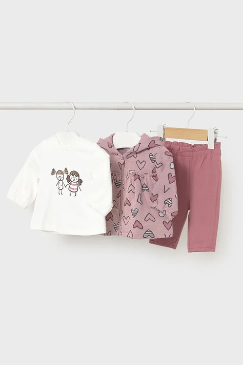 Mayoral Newborn trening bebeluși culoarea roz, 2633