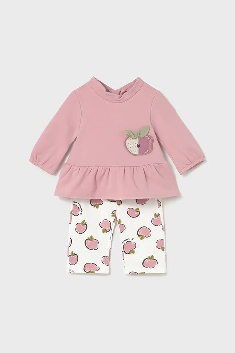 Mayoral Newborn dres niemowlęcy kolor różowy 2634