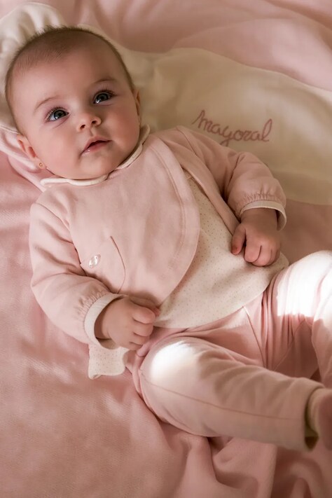 Mayoral Newborn compleu bebe 2-pack culoarea roz, 2707