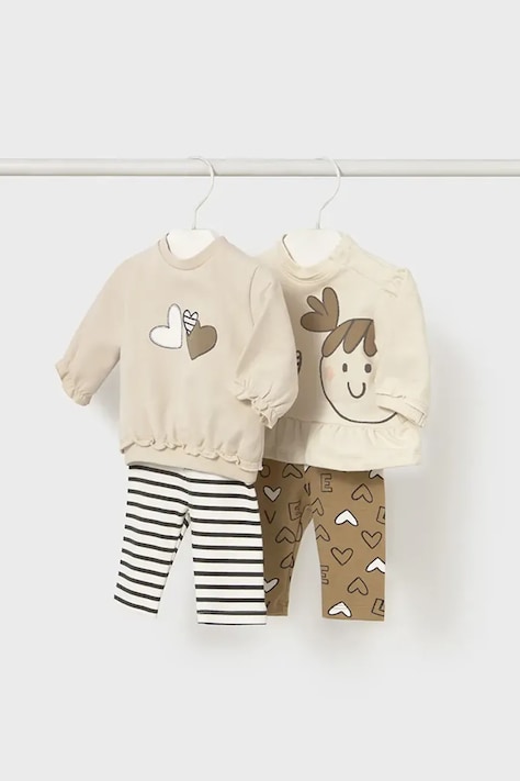 Mayoral Newborn compleu bebe culoarea bej, 2710