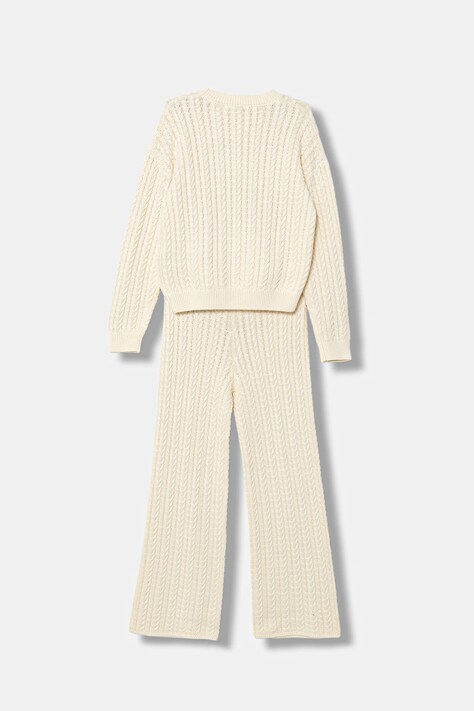 Guess sweter i spodnie bawełniane dziecięce kolor beżowy J5BG01 Z4130