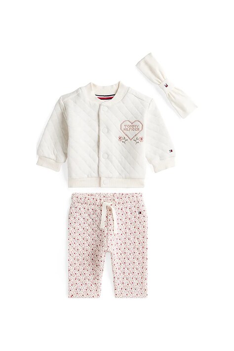 Tommy Hilfiger komplet niemowlęcy kolor różowy KN0KN02082