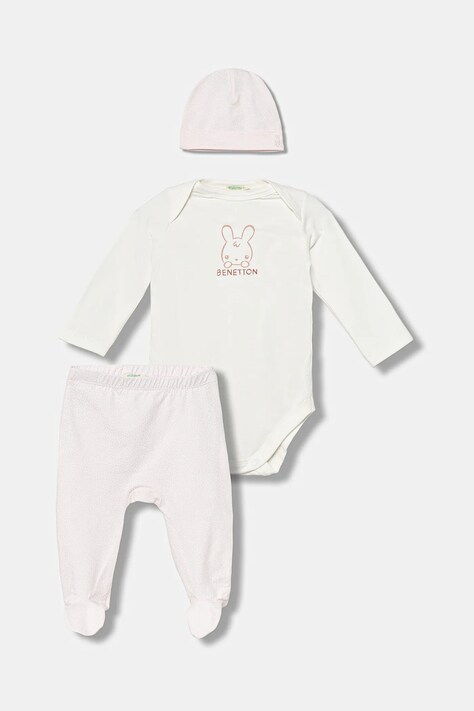 United Colors of Benetton komplet niemowlęcy kolor różowy 3DKAAK01C