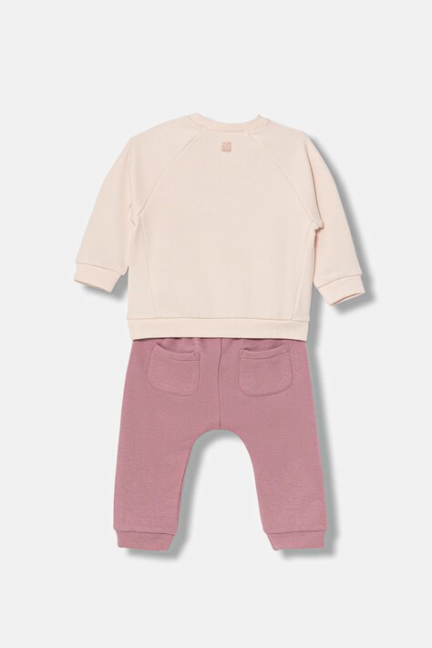 United Colors of Benetton dres niemowlęcy kolor różowy 3FTZAK01D