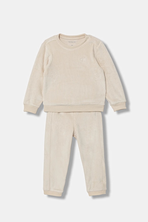 Cпортивний костюм для немовлят Calvin Klein Jeans колір бежевий IN0IN00236