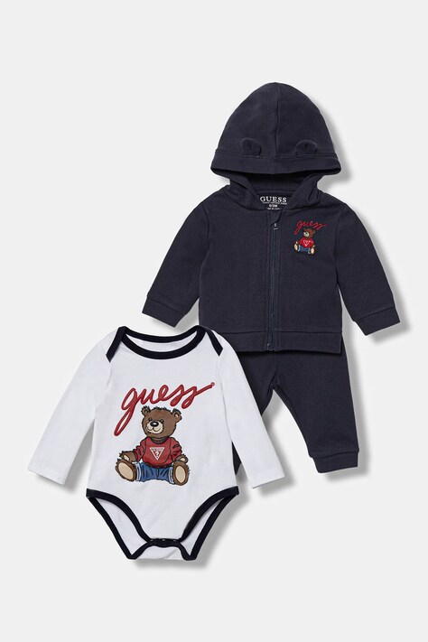 Guess compleu bebe 3-pack culoarea albastru marin, H5YW12 KA6W4
