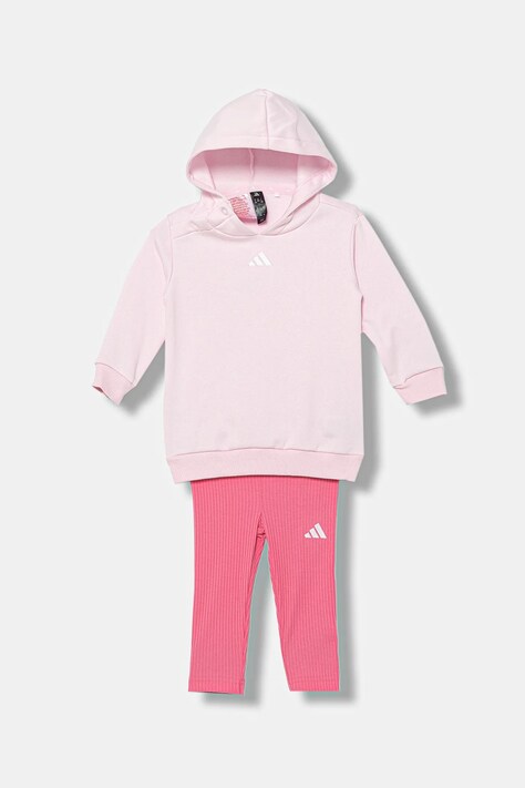 Dětská tepláková souprava adidas růžová barva, JL7480