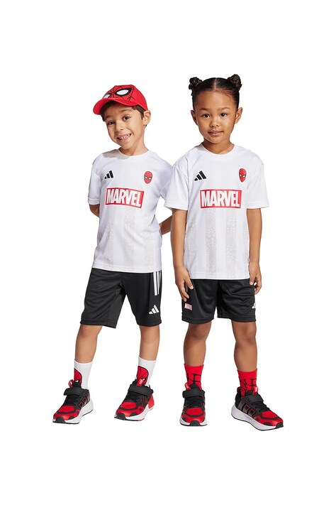 Παιδικό σετ φόρμας adidas Marvel χρώμα: μπεζ, JM0807
