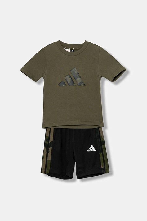 adidas komplet dziecięcy kolor zielony JW5001
