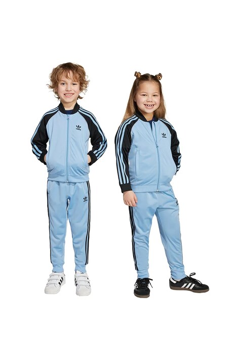 Detská tepláková súprava adidas Originals modrá farba, JY1144