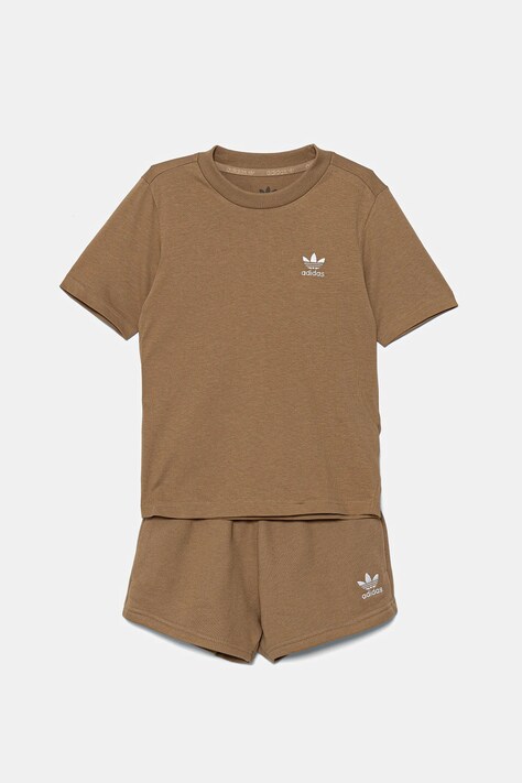 adidas Originals komplet bawełniany dziecięcy kolor zielony JY4879