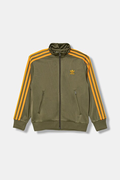 adidas Originals bluză copii culoarea verde, cu imprimeu, JZ4086