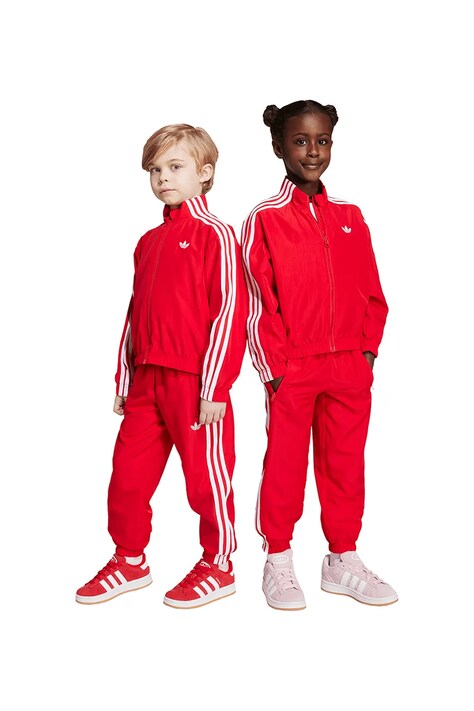 Detská tepláková súprava adidas Originals červená farba, KC5052