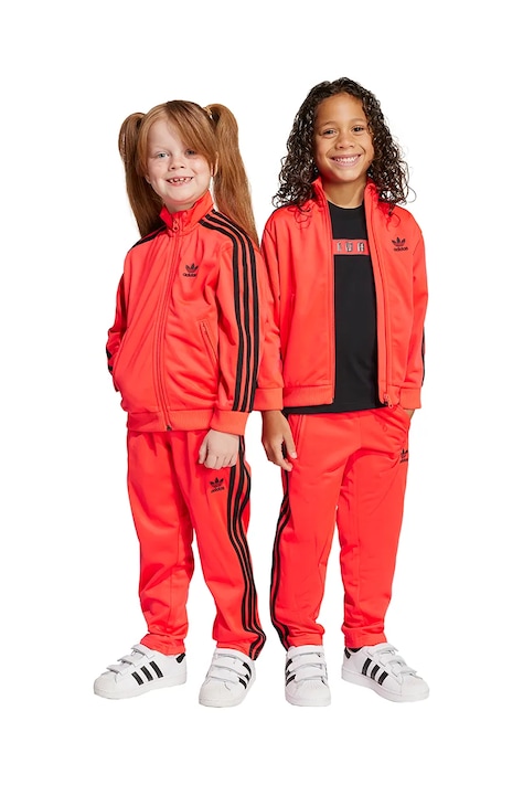 Otroška trenirka adidas Originals rdeča barva, JY1146