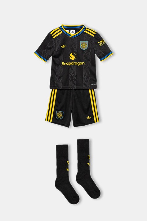 adidas Performance compleu copii Manchester United culoarea negru, KD4229
