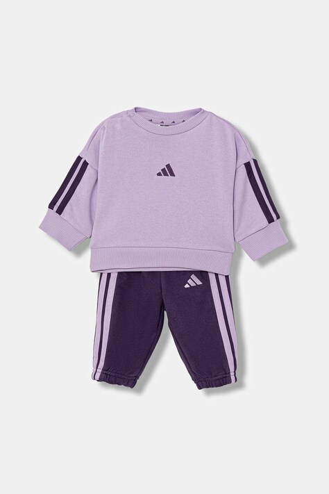 Cпортивний костюм для немовлят adidas 2-pack колір фіолетовий JV9854