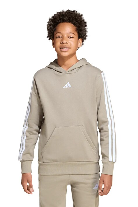 Παιδική μπλούζα adidas χρώμα: πράσινο, με κουκούλα, JY5021