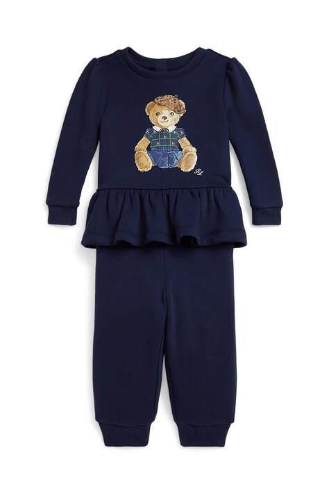 Polo Ralph Lauren komplet dresowy dziecięcy kolor granatowy 310978918001