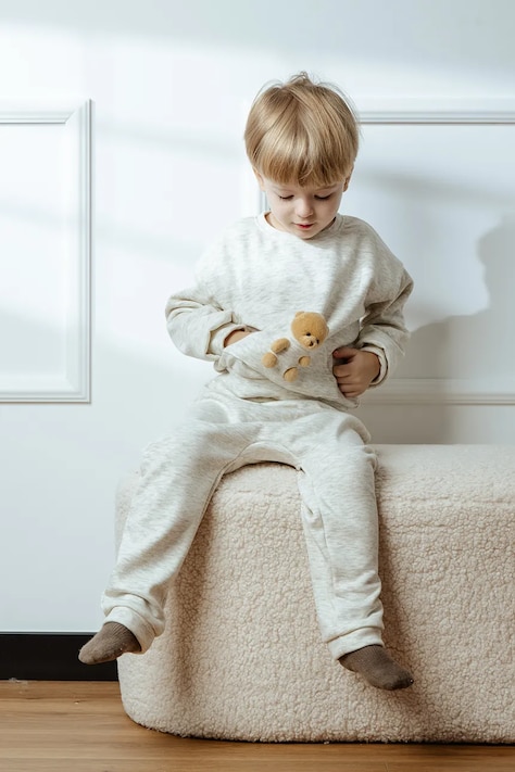 Detská tepláková súprava Jamiks ABELITO šedá farba, JZI165