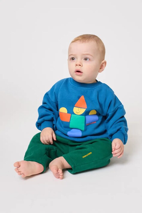 Bobo Choses dres niemowlęcy Wooden Toy kolor niebieski 225FB004