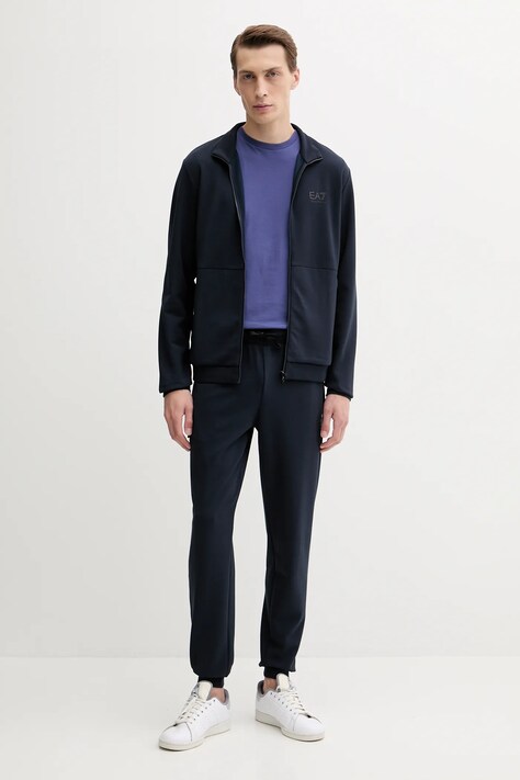 Tepláková souprava EA7 Emporio Armani pánská, tmavomodrá barva, AF12501.7M000664