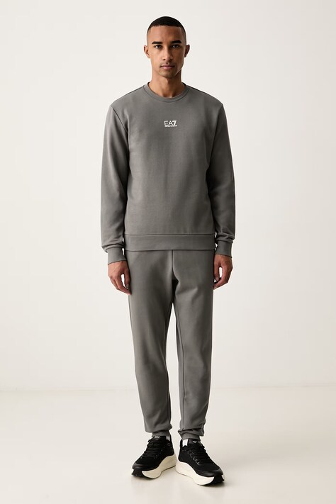 EA7 Emporio Armani Komplet dresowy męski z bawełną szary PJVTZ.8NPV66