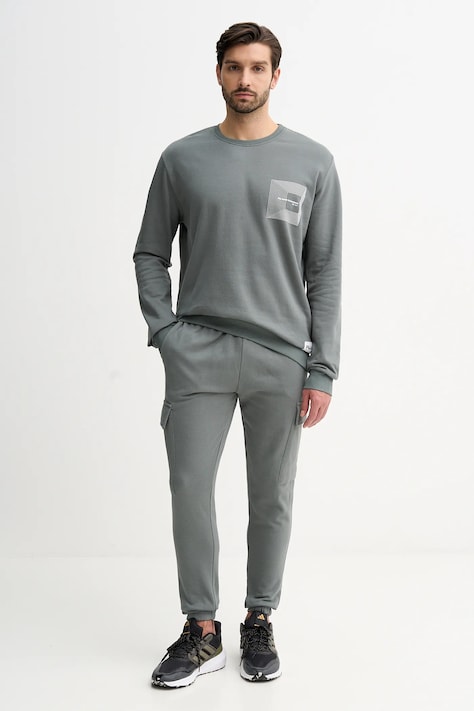 Fila dres bawełniany kolor zielony FPW1226