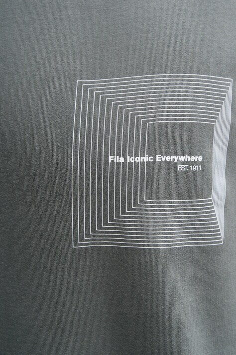 Fila dres bawełniany kolor zielony FPW1226