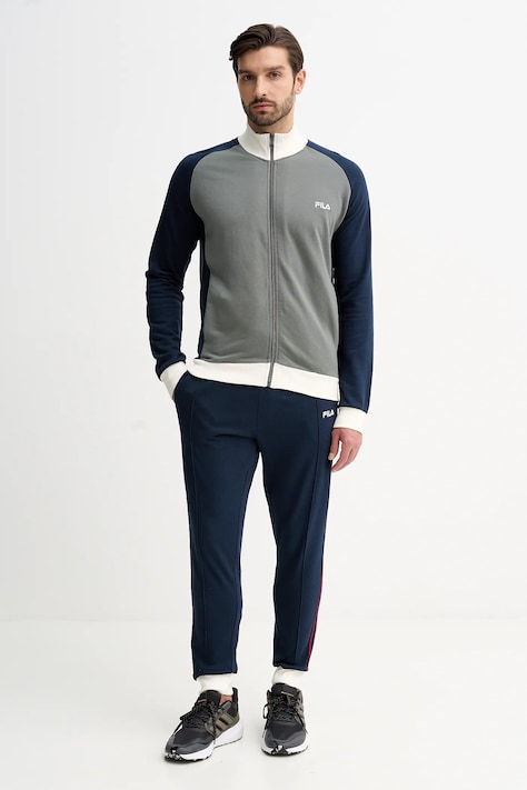 Fila dres bawełniany męski kolor zielony FPW1227