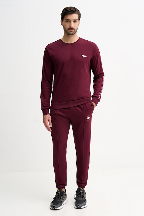 Fila dres bawełniany męski kolor bordowy FPW1230