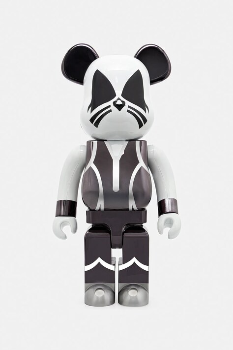 Medicom Toy figurina decorativa Be@rbrick KISS Catman Chrome Ver. 1000% colore grigio KISS.Catman.1000