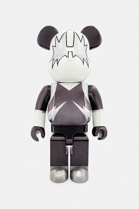 Dekoračná figúrka Medicom Toy Be@rbrick KISS Space Man Chrome Ver. 1000% šedá farba, KISS.SPACE.MAN.1000