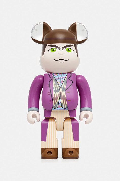 Medicom Toy decorative figurine Be@rbrick Willy Wonka 400% violet color Willy.Wonka.400
