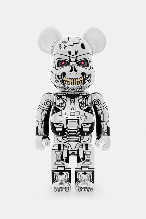 Medicom Toy figurka dekoracyjna Be@rbrick Endoskeleton (T2 Ver.) 400% kolor srebrny ENDOSKELETON.(T2Ver.).400