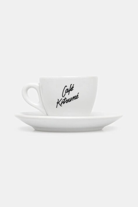 Šalica za espresso Café Kitsuné Cup & Saucer boja: bijela, CKJU08101O0010