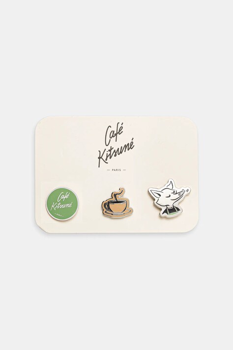 Bedževi Café Kitsuné Set of 3 pins 3-pack CKMU06801AM1002