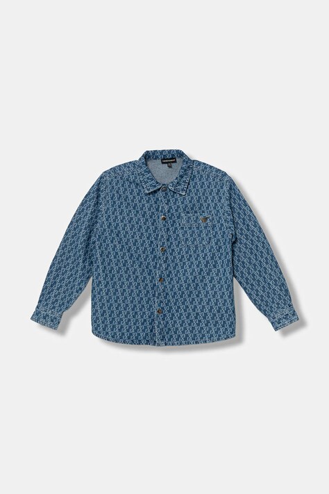 Emporio Armani camicia jeans bambino/a colore blu EB000780 AF19479