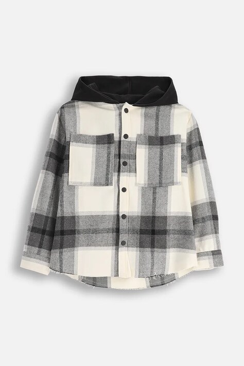 Coccodrillo cămașă de bumbac pentru copii culoarea gri, X-RAY VISION BOY JUNIOR