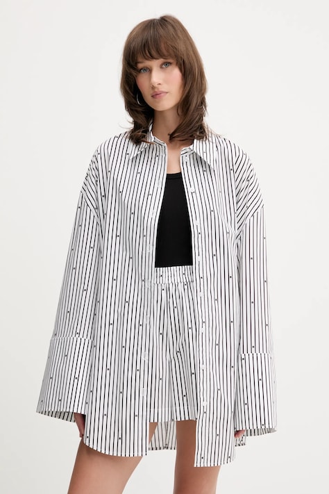 Rotate pamut ing galléros, fekete, relaxed, 114398000