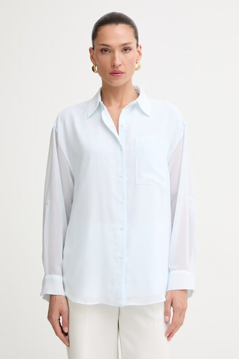Calvin Klein košulja za žene plava LV044B902G