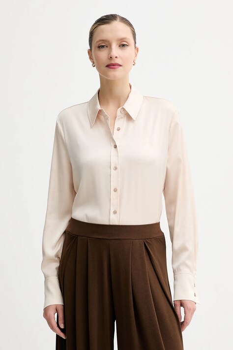 Guess camicia CONCETTA donna colore beige  W5YH03 WF1T2