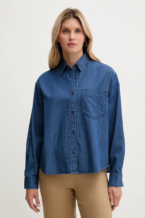 United Colors of Benetton cămașă jeans cu guler clasic, regular, 5DHJDQ0CJ