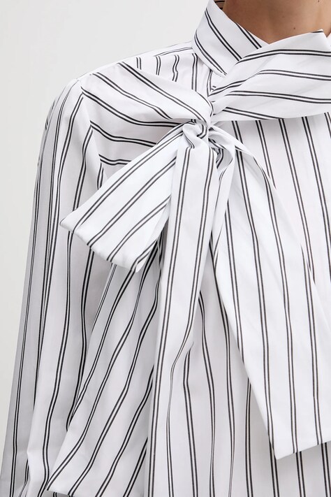 MSGM cămașă din bumbac culoarea alb, cu guler clasic, regular, 3941MDE06X.257630