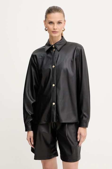 Рубашка Armani Exchange цвет чёрный regular классический воротник XW001253 AF16106