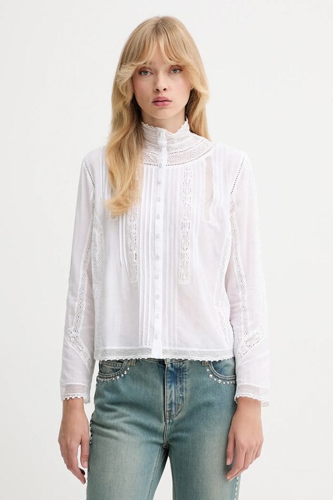 ZADIG&VOLTAIRE koszula damska kolor biały regular WWSH02235
