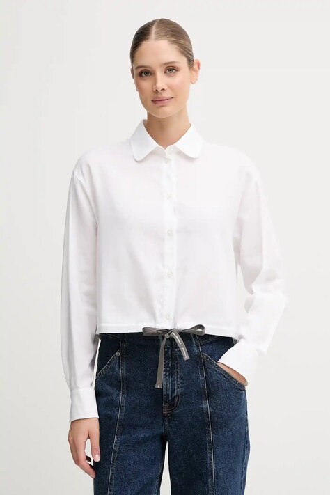 Colmar camasa din bumbac culoarea alb, cu guler clasic, relaxed, 8431.2ZS