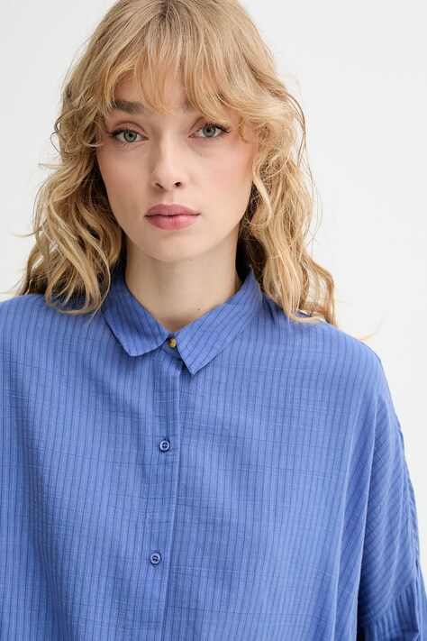 Sessun camicia donna colore blu  25110036