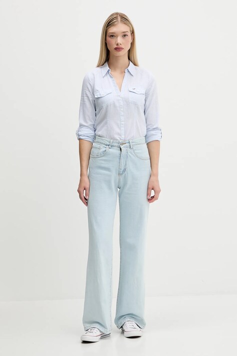 Hollister Co. cămașă din bumbac cu guler clasic, regular, KI340-5425